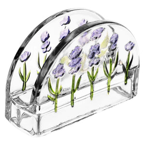 Porta Guardanapos Lavanda Hand Painting 12,5x4,5x9cm Lyor