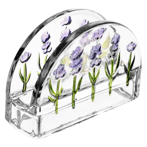 Porta Guardanapos Lavanda Hand Painting 12,5x4,5x9cm Lyor