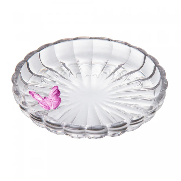 Jogo de Prato Decorativo Fairy Butterfly 11cm Sortido Cristal - Lyor