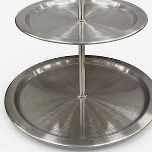 Suporte Para Servir 2 Andares Inox DolceHome 20 cm