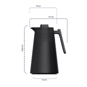 Garrafa Térmica 1L Suit Preta Café Chá Dolcehome