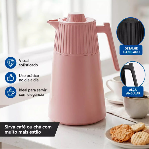 Garrafa Térmica 1L Suit Nude Café Chá Dolcehome