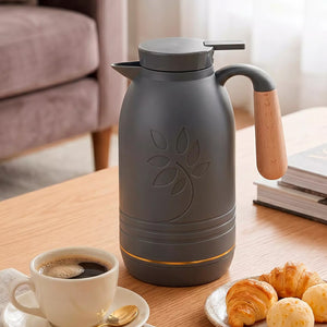 Garrafa Térmica 1L Flower Cinza Café Chá  Dolcehome
