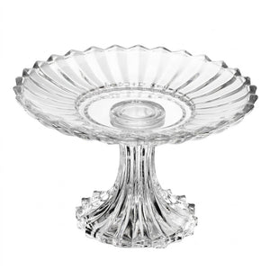 Prato De Cristal Com Pe Gemeva Para Doce 10x16x16xm Wolff