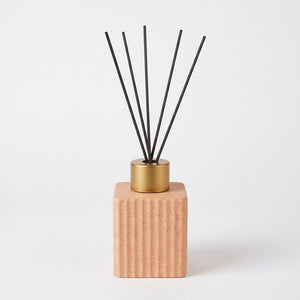 Conjunto Banheiro Lisse 3Pçs Bege em Cerâmica C/Base de Bambu Wolff