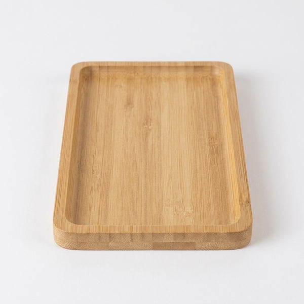 Conjunto Banheiro Lisse 3Pçs Bege em Cerâmica C/Base de Bambu Wolff