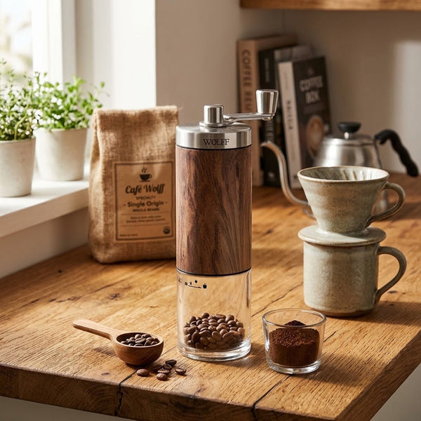 Moedor De Café Wolff Manual Aço Inox