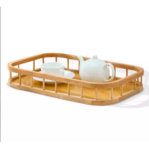 Bandeja Bambu Mesa P/ Servir Café Da Manhã G - Dolce Home 45X30CM