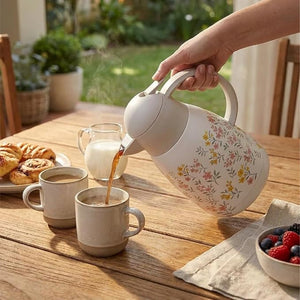 Garrafa Térmica Floarte 1,2L em Aço Inox –Dupla Parede wolff