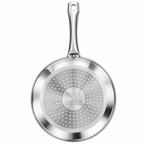 Panela 2,2L Indução Wolff com Tampa Prime Antiaderente 20cm / UN / CINZA