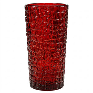 Jogo de Copos 6 Peças Vidro Crocodile 380ml  Vermelho Tuut