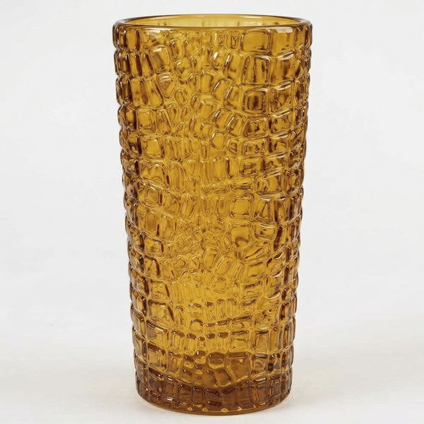 Jogo de Copos 6 Peças Vidro Crocodile 380ml Ambar Tuut