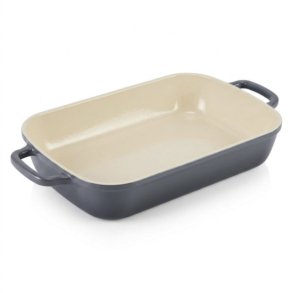 Travessa Amalfi Grigio com Revestimento Cerâmico 32cm Vista Home