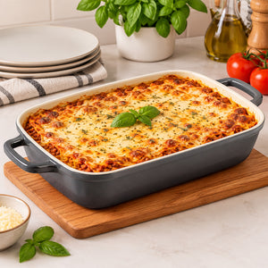 Travessa Amalfi Grigio com Revestimento Cerâmico 32cm Vista Home