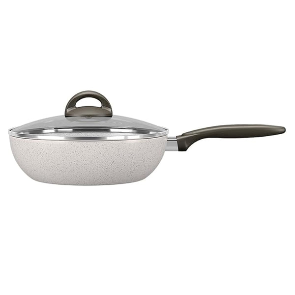 Wok com Tampa 24Cm 2,3L Brinox Ceramic Life Suprema - Vanilla