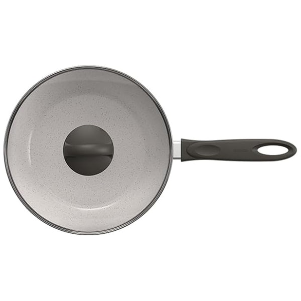 Wok com Tampa 28Cm 4,1L Brinox  Ceramic Life Suprema Vanilla