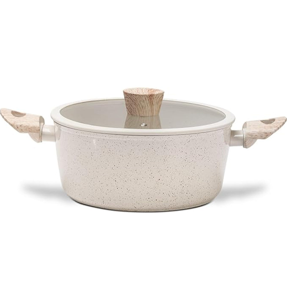 Caçarola com Tampa de Indução Ceramic Life Sirius 4L Vanilla