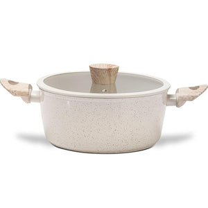 Caçarola com Tampa de Indução Ceramic Life Sirius 4L Vanilla