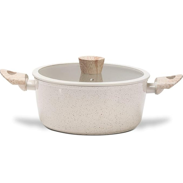 Caçarola com Tampa de Indução Ceramic Life Sirius 4L Vanilla