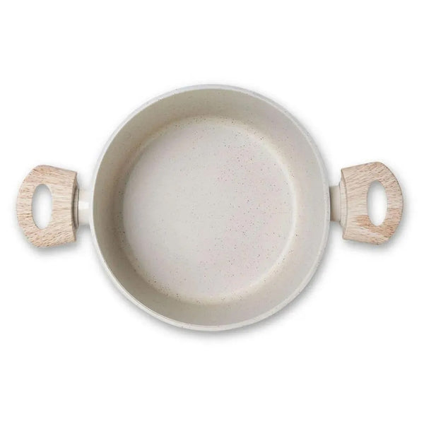 Caçarola com Tampa de Indução Ceramic Life Sirius 4L Vanilla
