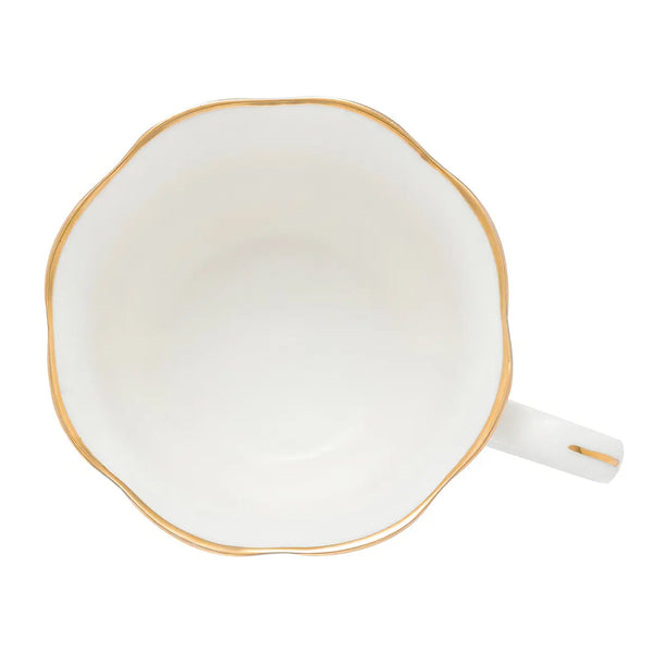 Jogo 6 Xícaras de Porcelana Maldivas Fio de Ouro 180ml Wolff