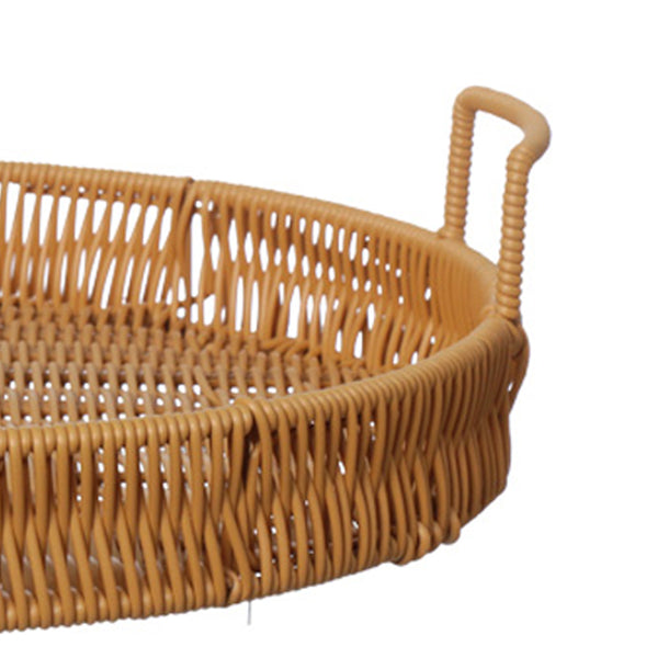 Bandeja Rattan com Alça Autumn 35cm Hauskraft