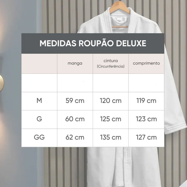Roupão GG Kimono Microfibra Felpuda Deluxe - Appel Home