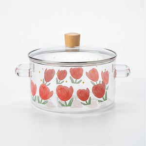 Panela de Vidro Borossilicato Rosa 3,2L Lila Home