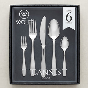 Faqueiro de Aço Inox Wolff Cannes 30 Peças