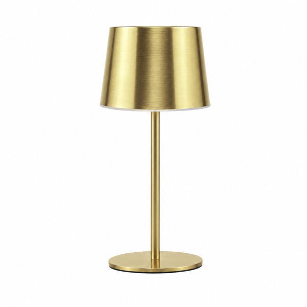 Luminária de Mesa Dourado LED 3 Tons USB Elara 19 cm – Lyor