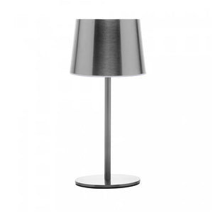Luminária de Mesa Prata LED 3 Tons USB Elara 19 cm – Lyor