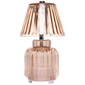 Luminária/Mesa 3 Tons USB Shine Lighting Wolff Âmbar 20,5cm