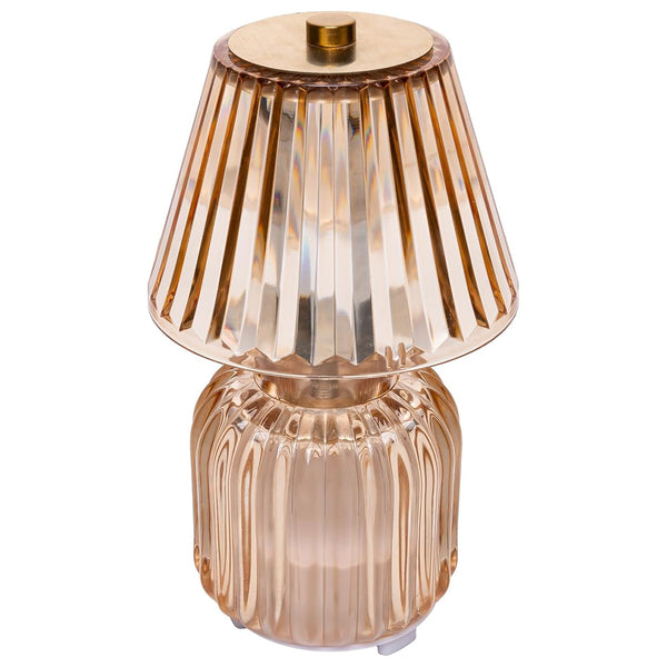 Luminária/Mesa 3 Tons USB Shine Lighting Wolff Âmbar 20,5cm