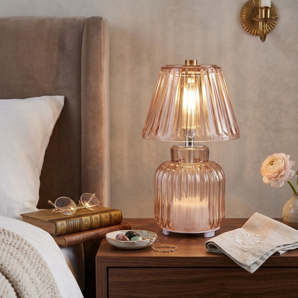 Luminária/Mesa 3 Tons USB Shine Lighting Wolff Âmbar 20,5cm