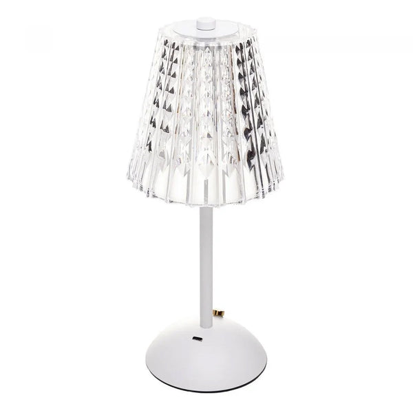 Luminária de Mesa Branco LED 3 Tons USB Leumina–30 cm Wolff