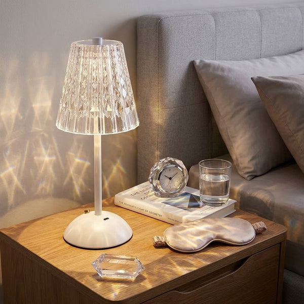 Luminária de Mesa Branco LED 3 Tons USB Leumina–30 cm Wolff