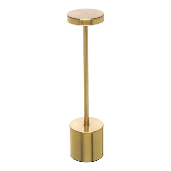 Luminária de Mesa Dourado LED 3 Tons USB Dourada  Lyor 35cm
