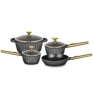 Jogo de Panelas MTA Concept Gold 4 Peças - Alumínio Injetado e Antiaderente Premium