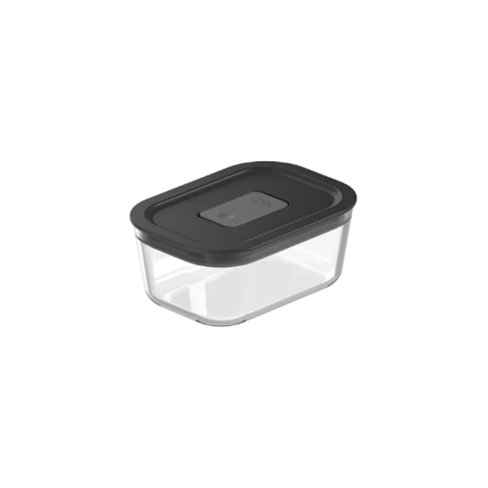Pote De Vidro Hermético Fresh Lock 370ml Preto Ou