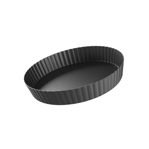 Forma Brinox Para Quiche com Fundo Removível Grafite 24x4,2cm