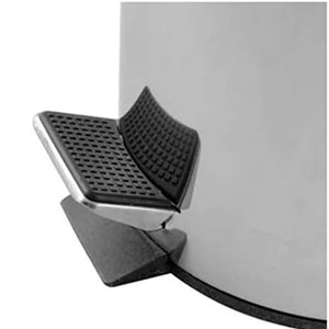 Lixeira Aço Inox Redonda 3 Litros Com Pedal cesto Removível