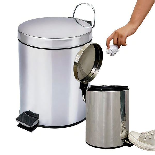 Lixeira Echo Limp Inox 3L