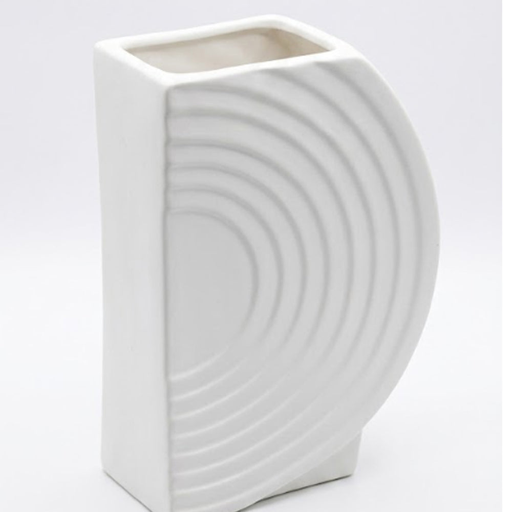 Vaso Decorativo Cerâmica Circle 24,19,5X11