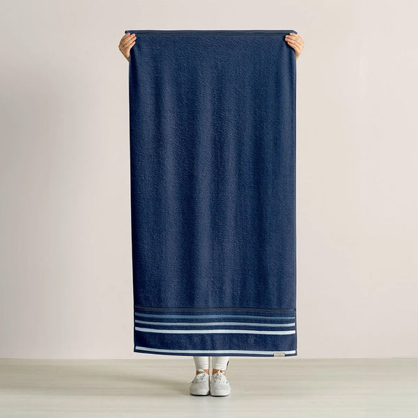 Toalha de Banho Karsten Fio Penteado Lumina Náutico/ Azul 70x140