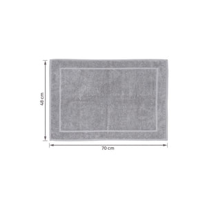 Toalha De Piso Juliet - Cinza Karsten 100% Algodão  48X70CM