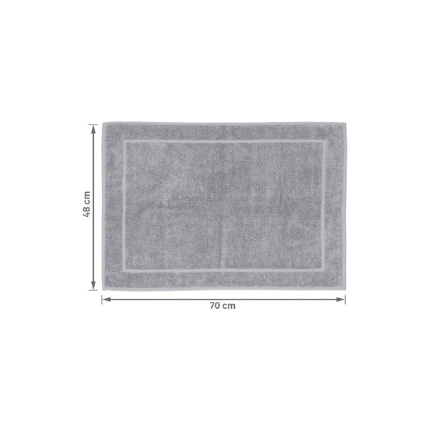 Toalha De Piso Juliet - Cinza Karsten 100% Algodão  48X70CM