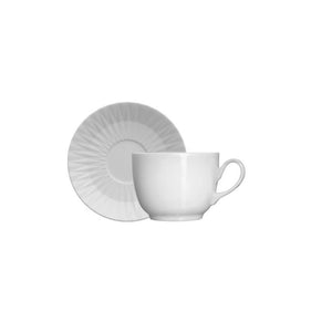 Aparelho de Jantar, Chá, Café e Sobremesa 42 Peças Germer em Porcelana - Branco