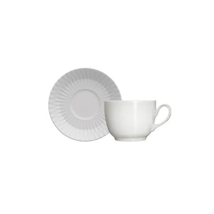 Aparelho de Jantar, Chá, Café e Sobremesa 42 Peças Germer em Porcelana - Branco