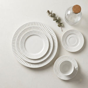 Aparelho de Jantar, Chá, Café e Sobremesa 42 Peças Germer em Porcelana - Branco