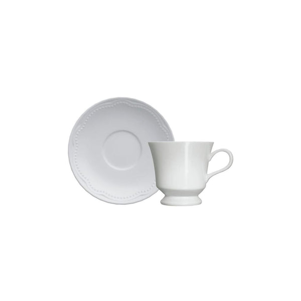 Aparelho de Jantar, Chá, Café e Sobremesa 42 Peças Germer em Porcelana - Branco